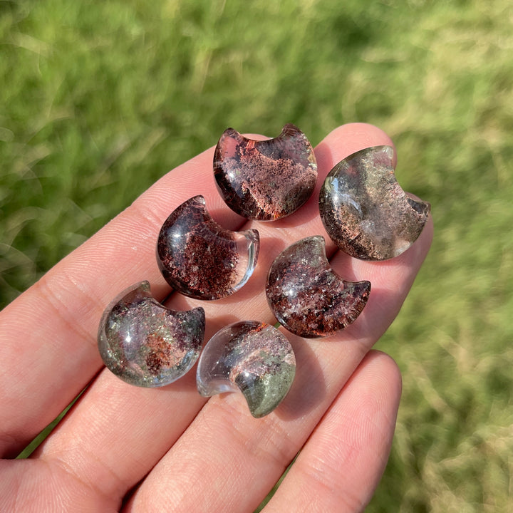 Natural Crystal Garden Quartz Moon