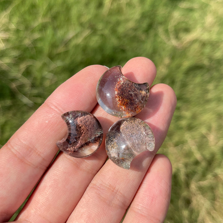 Natural Crystal Garden Quartz Moon