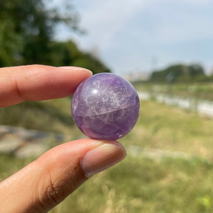 Natural Crystal Amethyst Mini Sphere