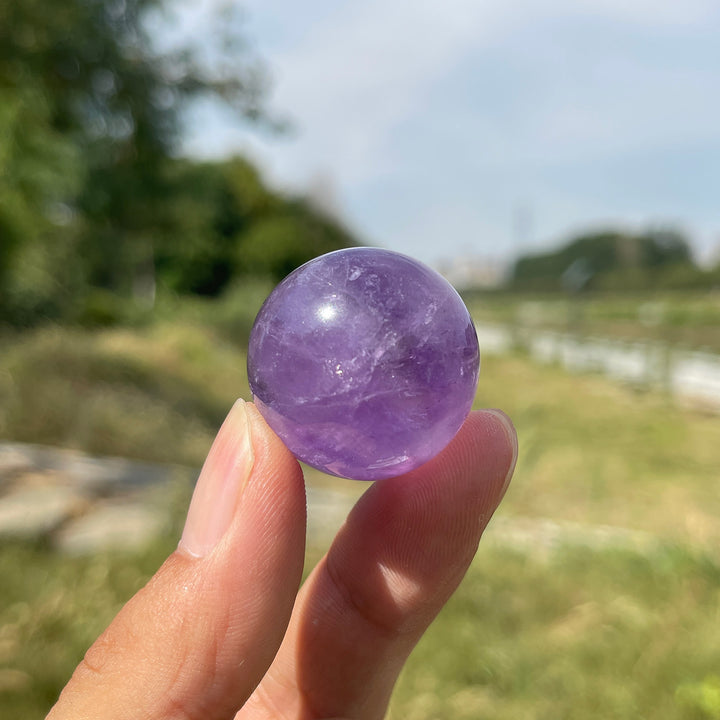 Natural Crystal Amethyst Mini Sphere