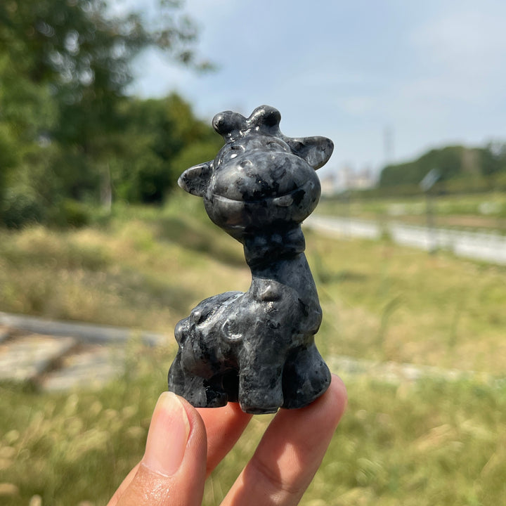 Natural Crystal Carving Standing Giraffe