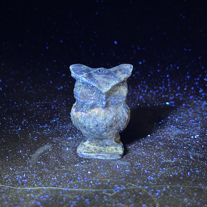 Natural Crystal Chubby Owl Carving
