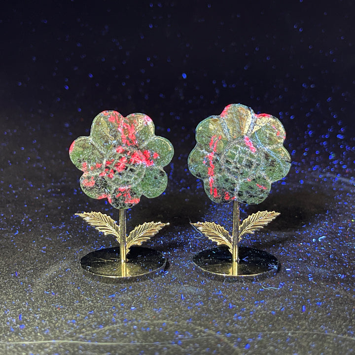 Natural Crystal Sun Flower Ornament