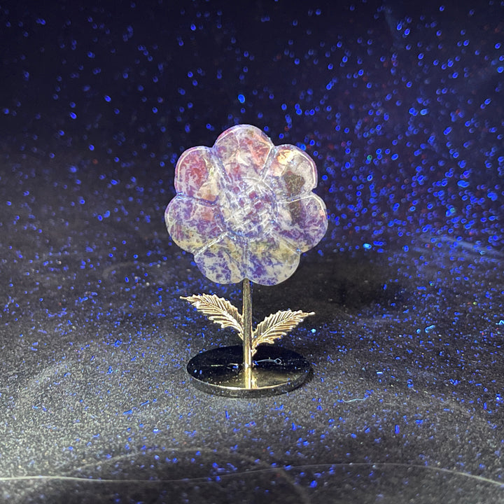 Natural Crystal Sun Flower Ornament