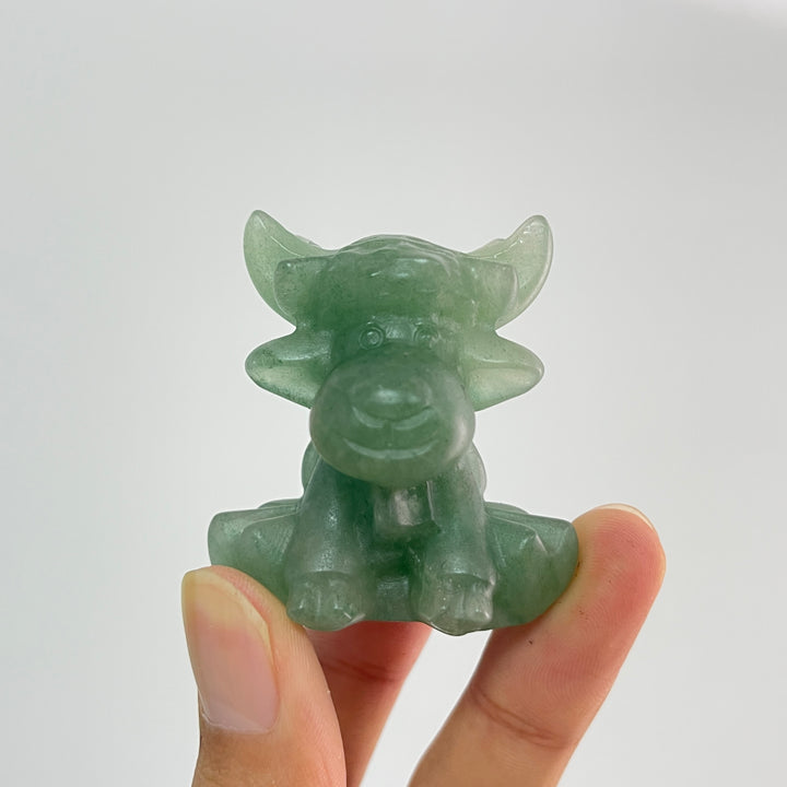 Natural Crystal Carving Christmas Deer