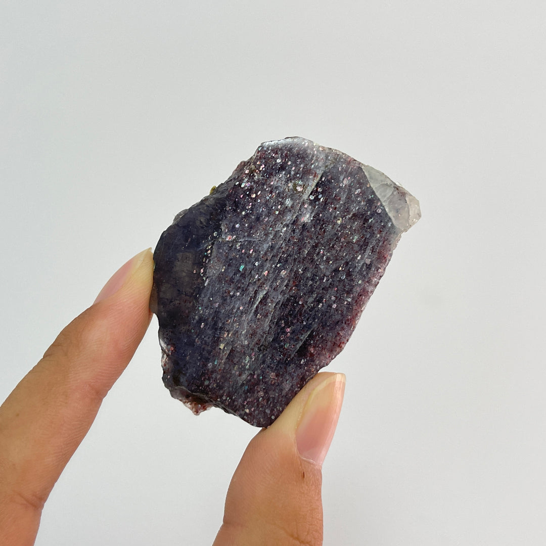 Natural Crystal Bloodshot Iolite Slice