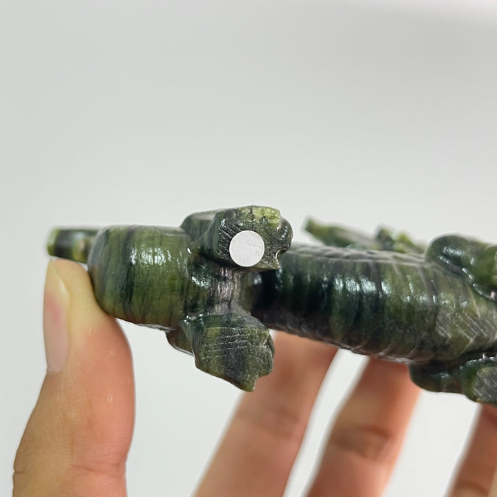 A Slightly Imperfect Natural Crystal Carving Chinese Dragon