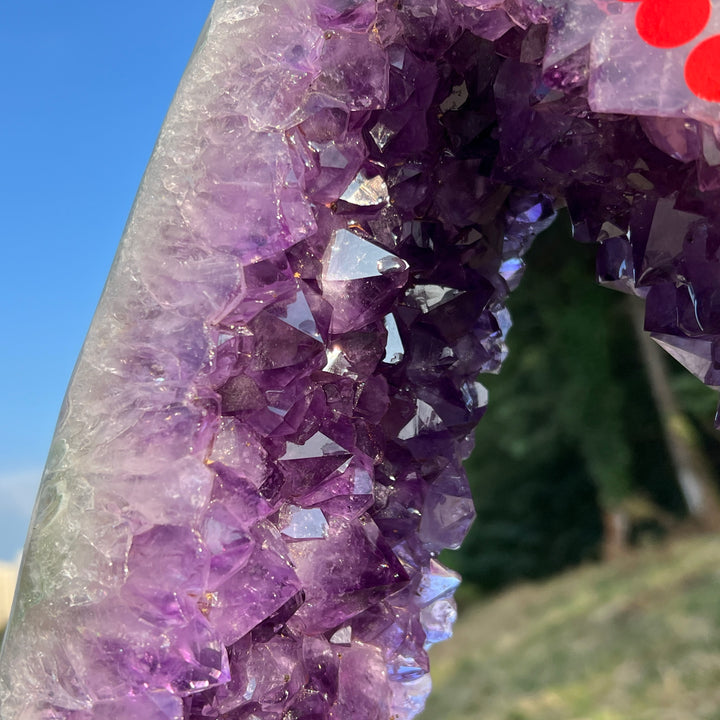 Unique,Imperfect Amethyst Portal With Stand