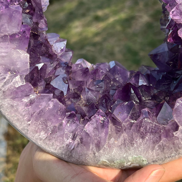 Unique,Imperfect Amethyst Portal With Stand