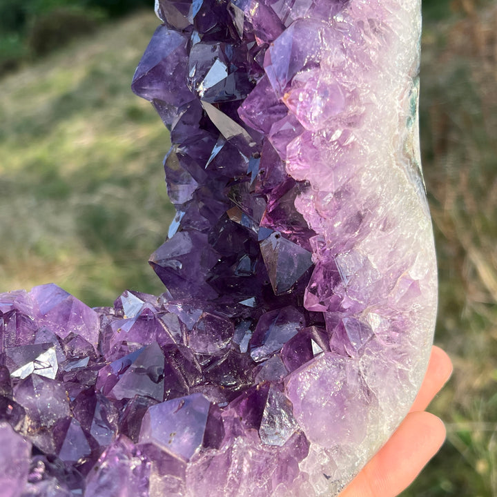 Unique,Imperfect Amethyst Portal With Stand