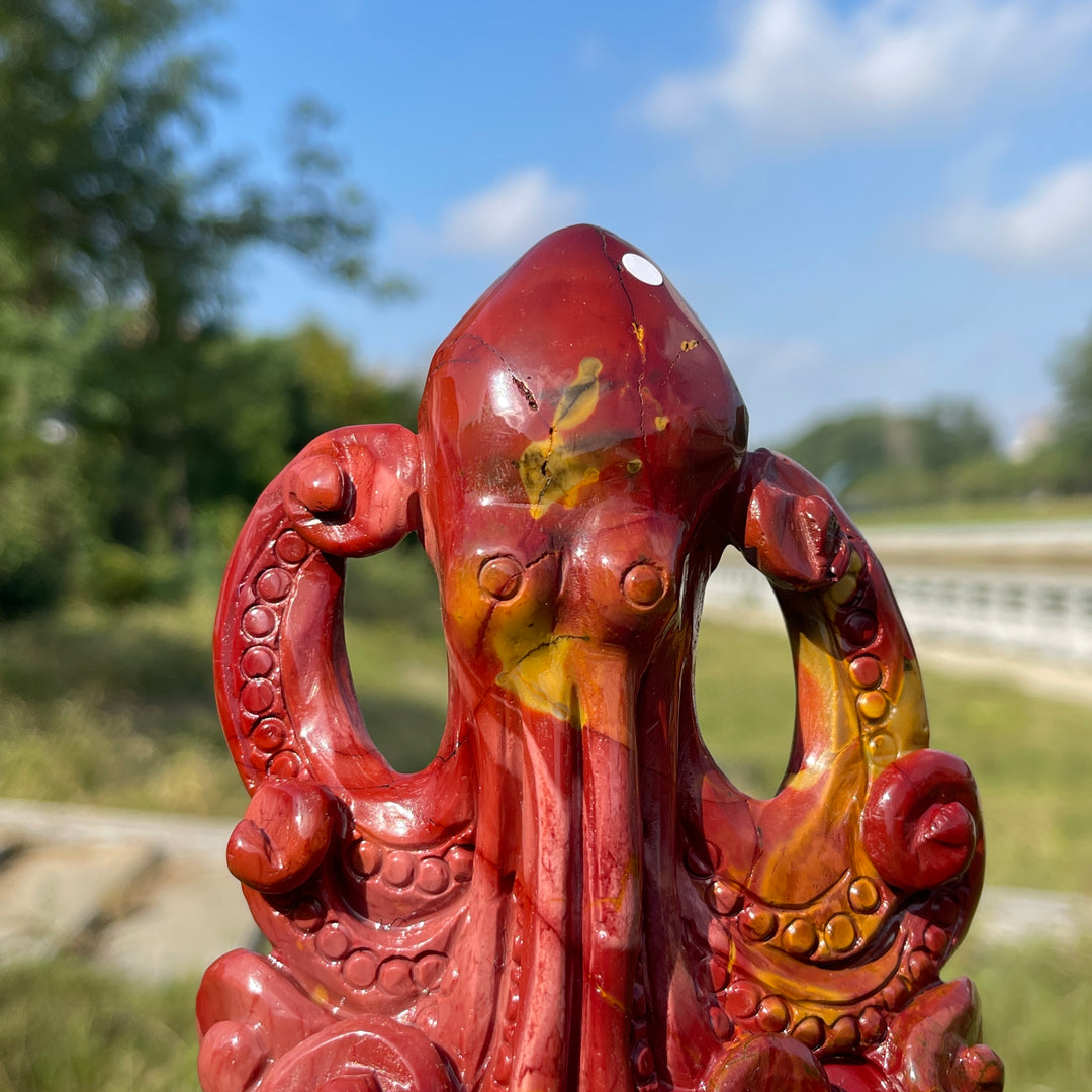 Unique,A Slightly Imperfect Natural Crystal Vivid Mookaite Octopus