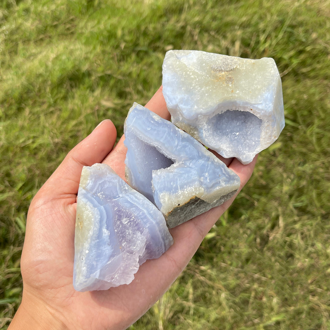Unique,Natural Crystal Blue Lace Agate Raw