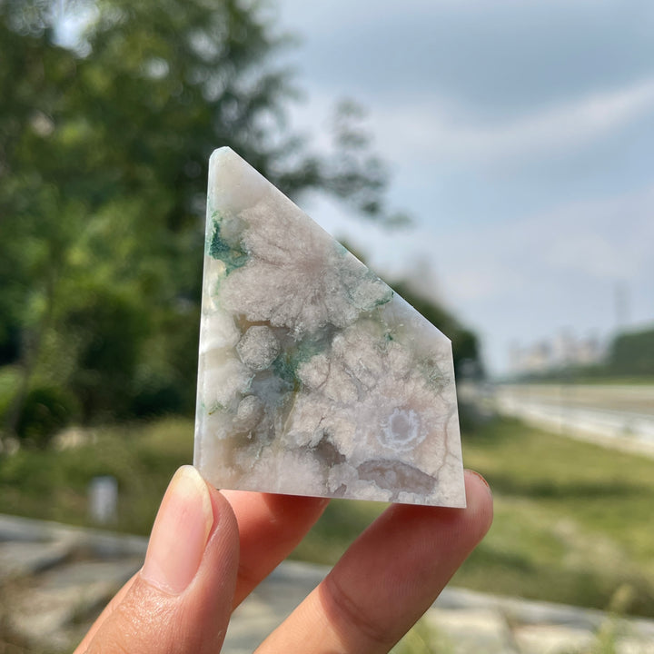 Natural Crystal Exquisite Flower Agate Freeform