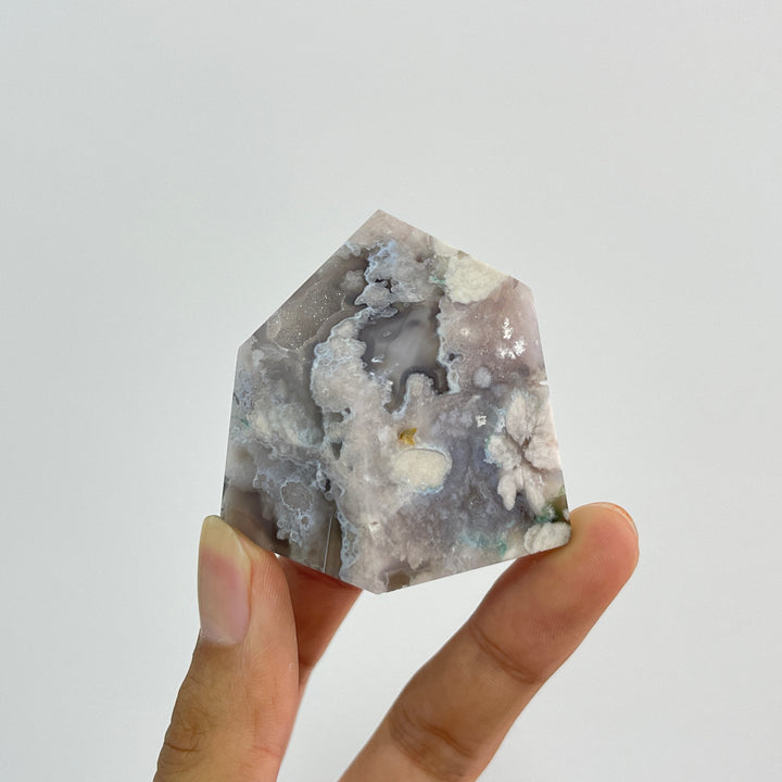 Natural Crystal Exquisite Flower Agate Freeform