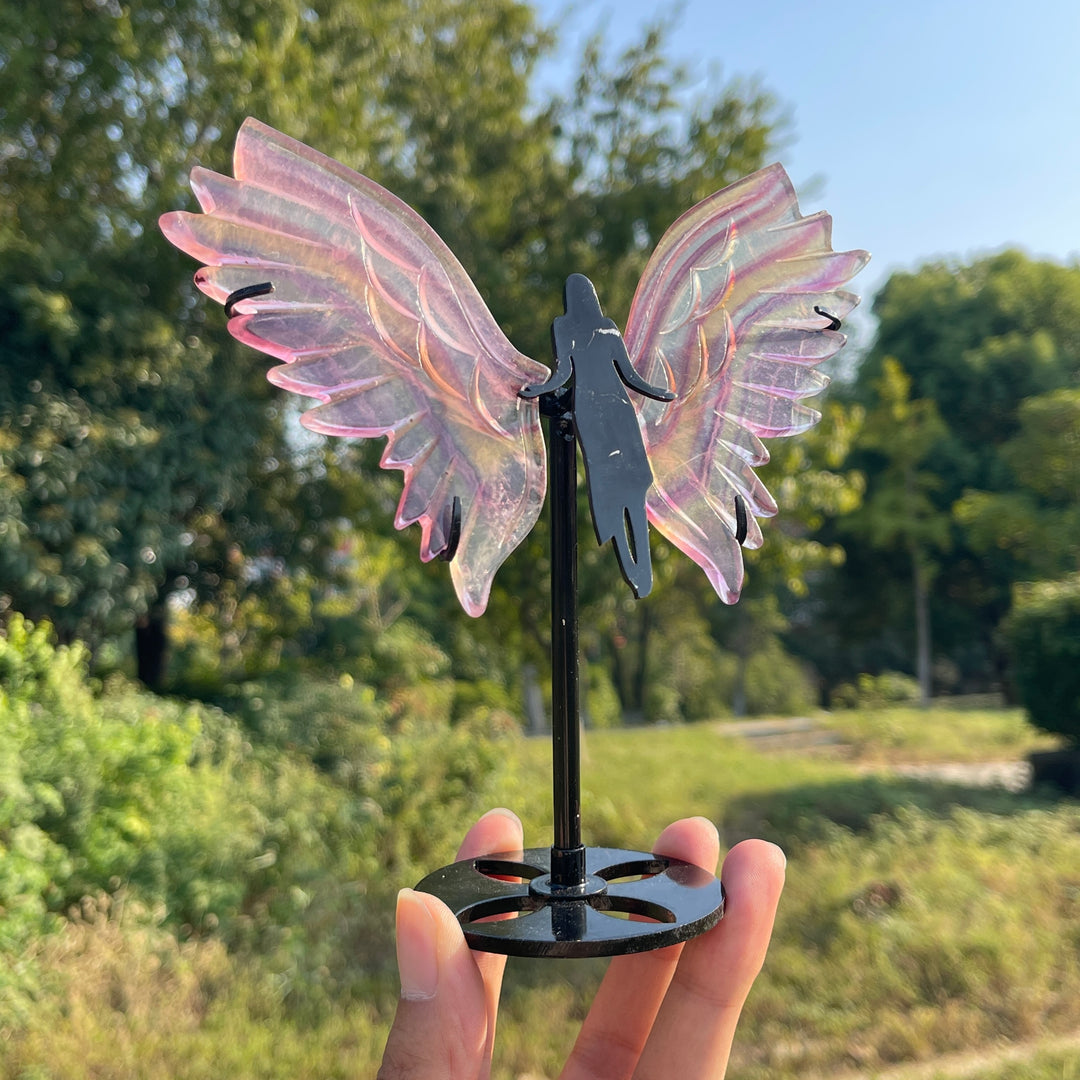 Unique,A Slightly Imperfect Natural Fluorite Angel Wings