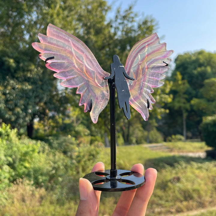 Unique,A Slightly Imperfect Natural Fluorite Angel Wings