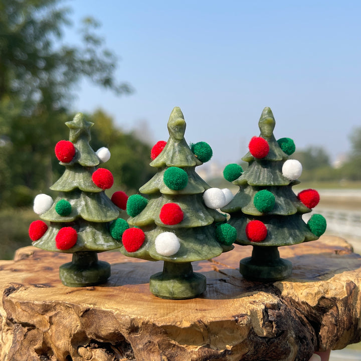 Natural Crystal Small Serpentine Christmas Tree