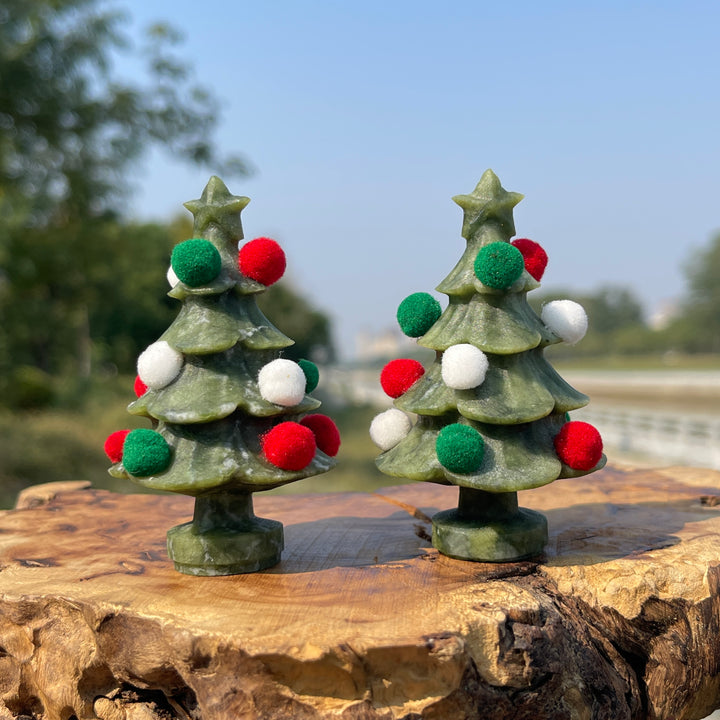 Natural Crystal Small Serpentine Christmas Tree
