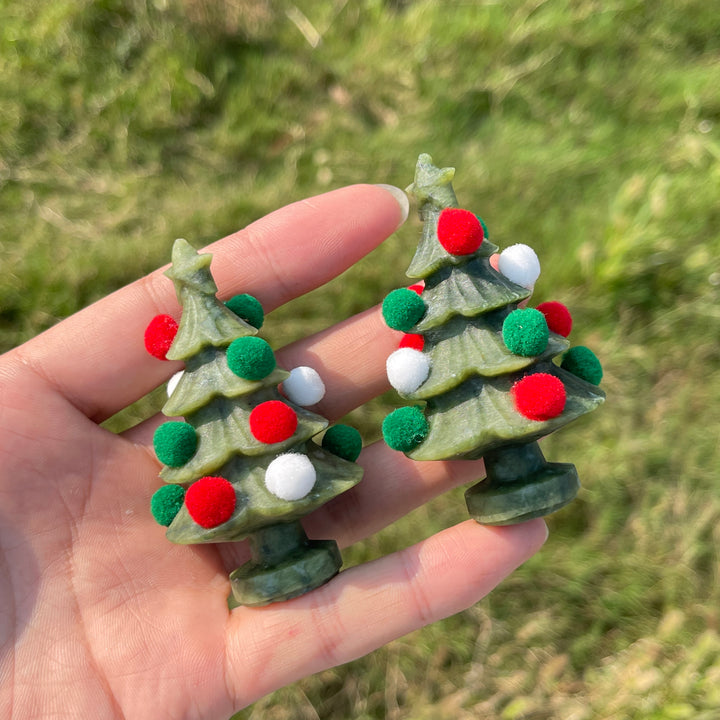 Natural Crystal Small Serpentine Christmas Tree