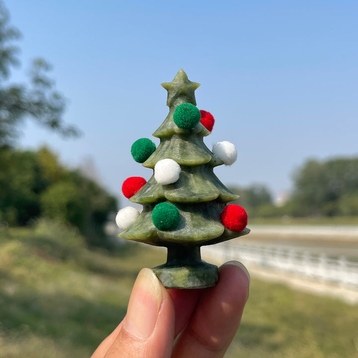 Natural Crystal Small Serpentine Christmas Tree