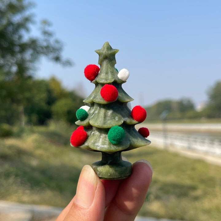 Natural Crystal Small Serpentine Christmas Tree