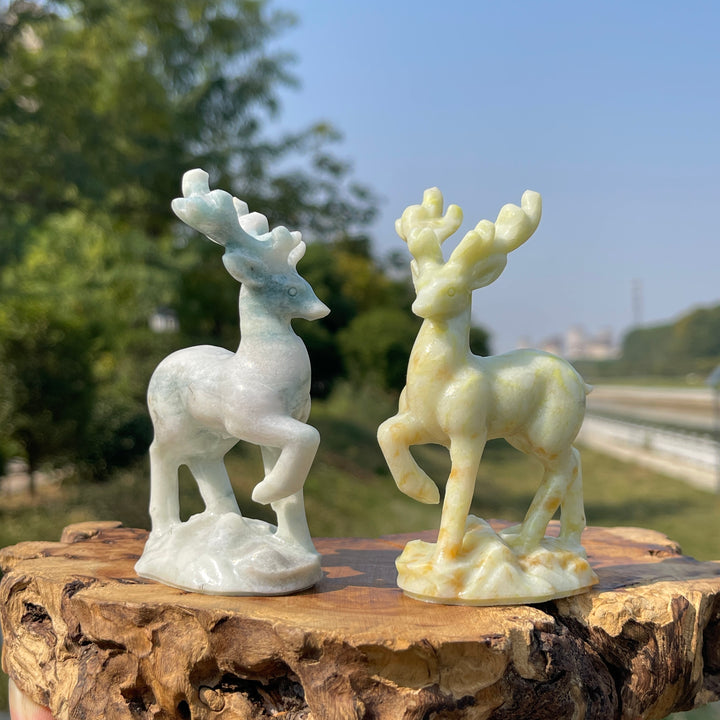 Natural Crystal Carving Sika Deer