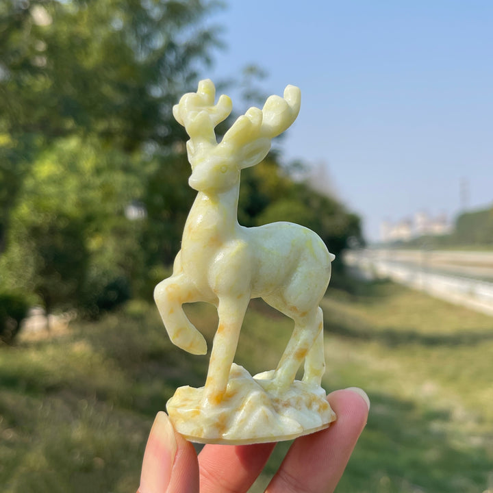 Natural Crystal Carving Sika Deer