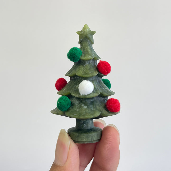 Natural Crystal Small Serpentine Christmas Tree