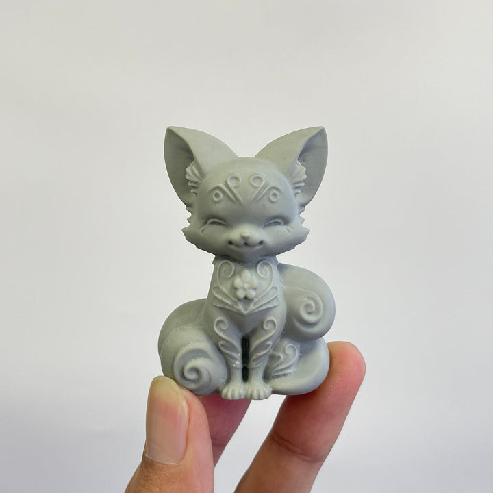 Natural Crystal Carving Calcite Fox