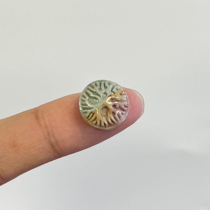 Natural Crystal Carving Alashan Agate Tree Of Life