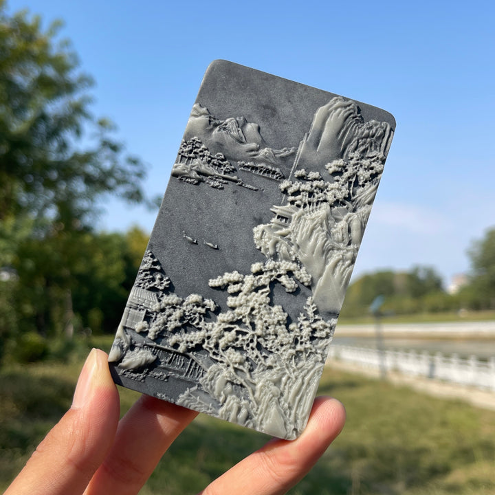 Unique,Natural Crystal TaiJi Stone Exquisite Landscape