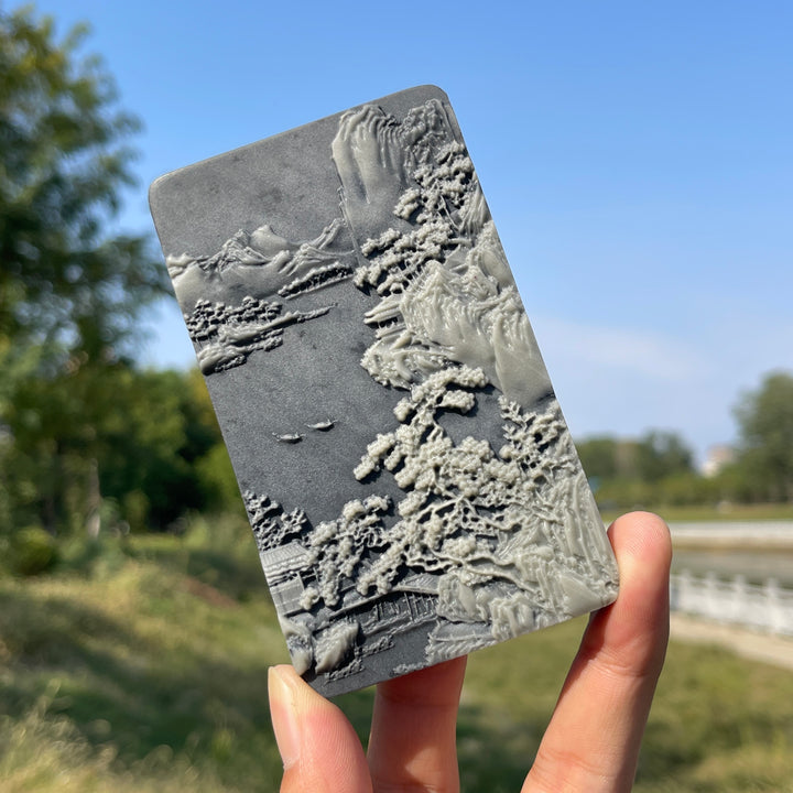 Unique,Natural Crystal TaiJi Stone Exquisite Landscape