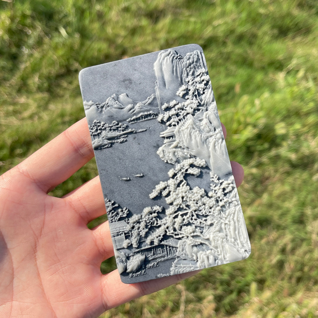 Unique,Natural Crystal TaiJi Stone Exquisite Landscape