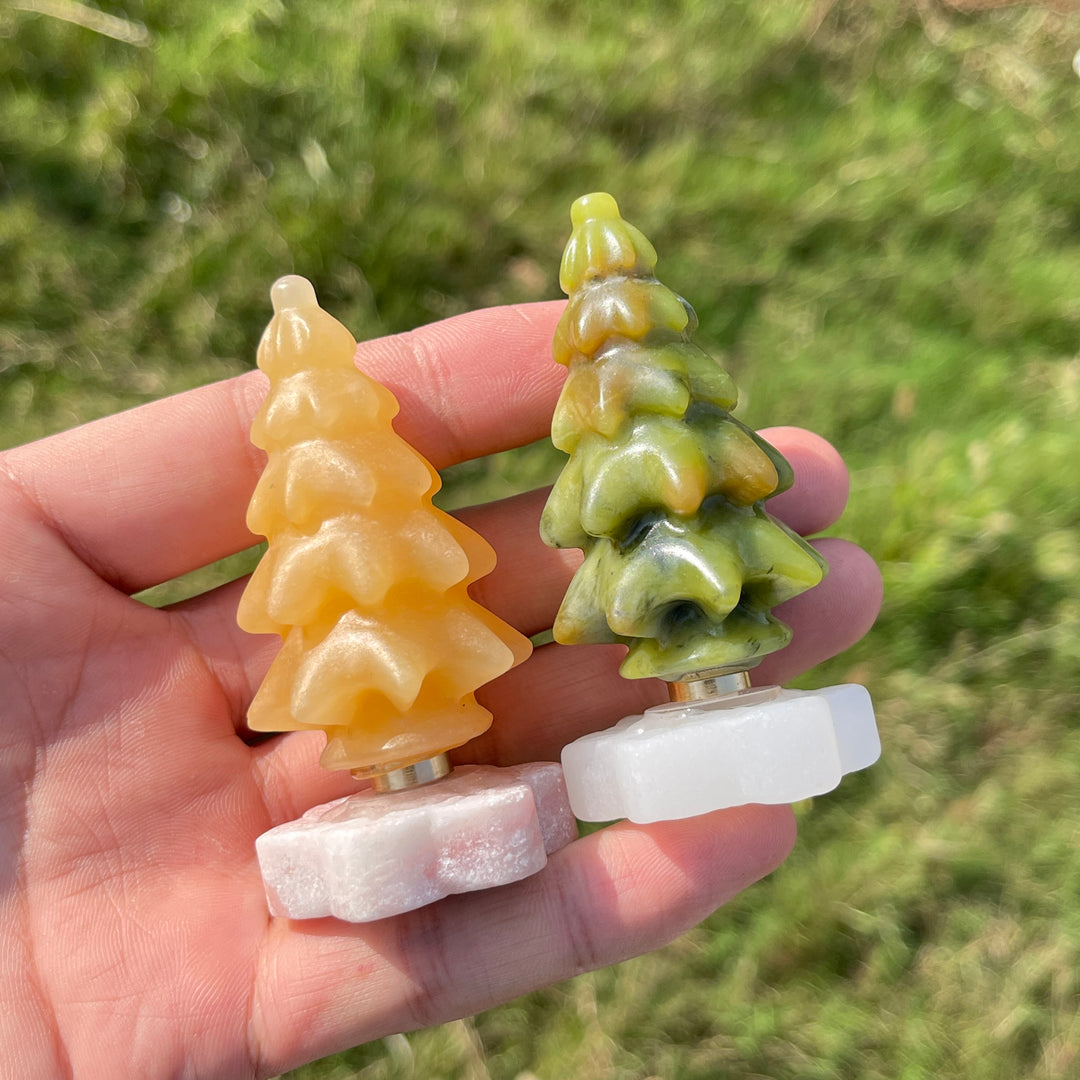 Natural Crystal Rotatable Christmas Tree