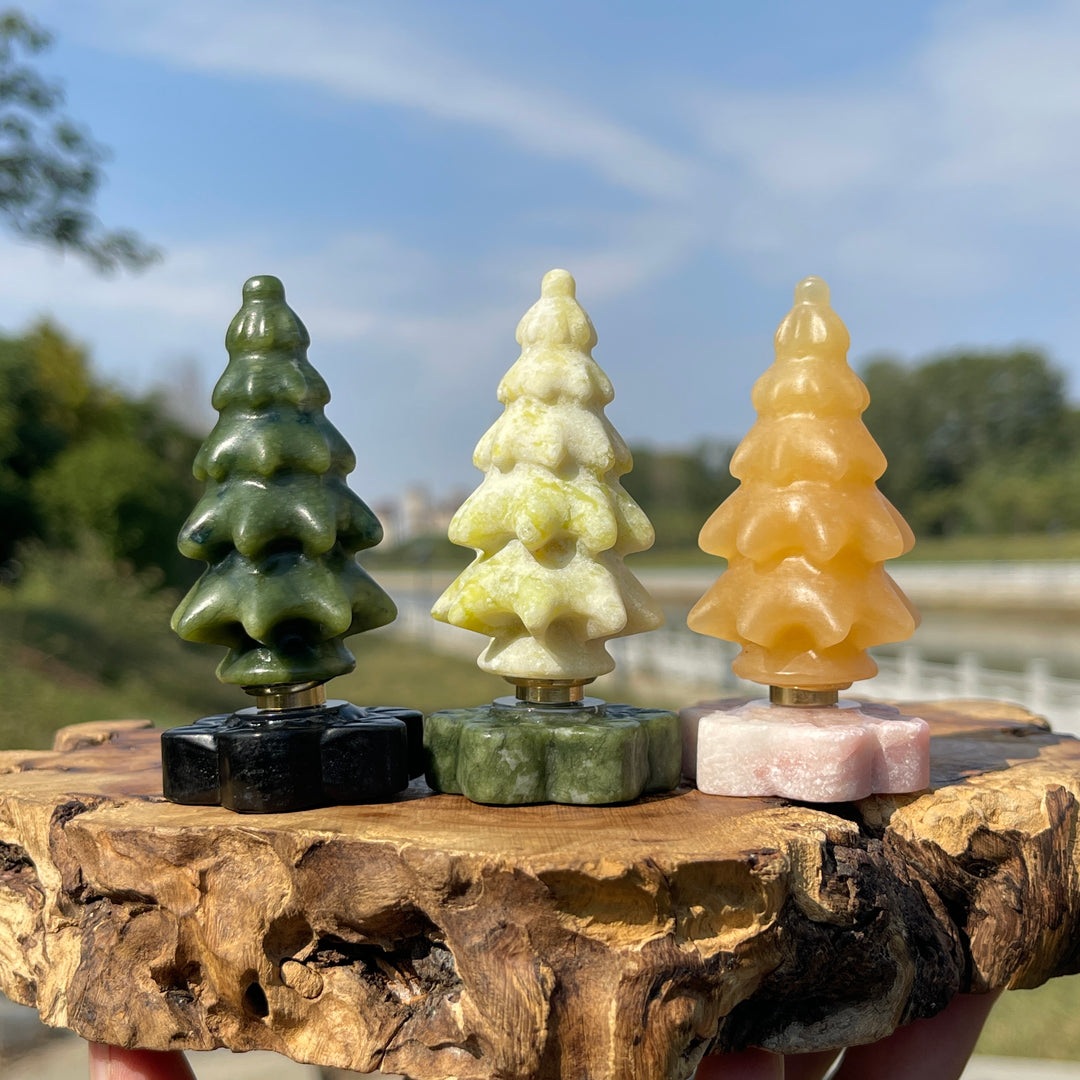 Natural Crystal Rotatable Christmas Tree