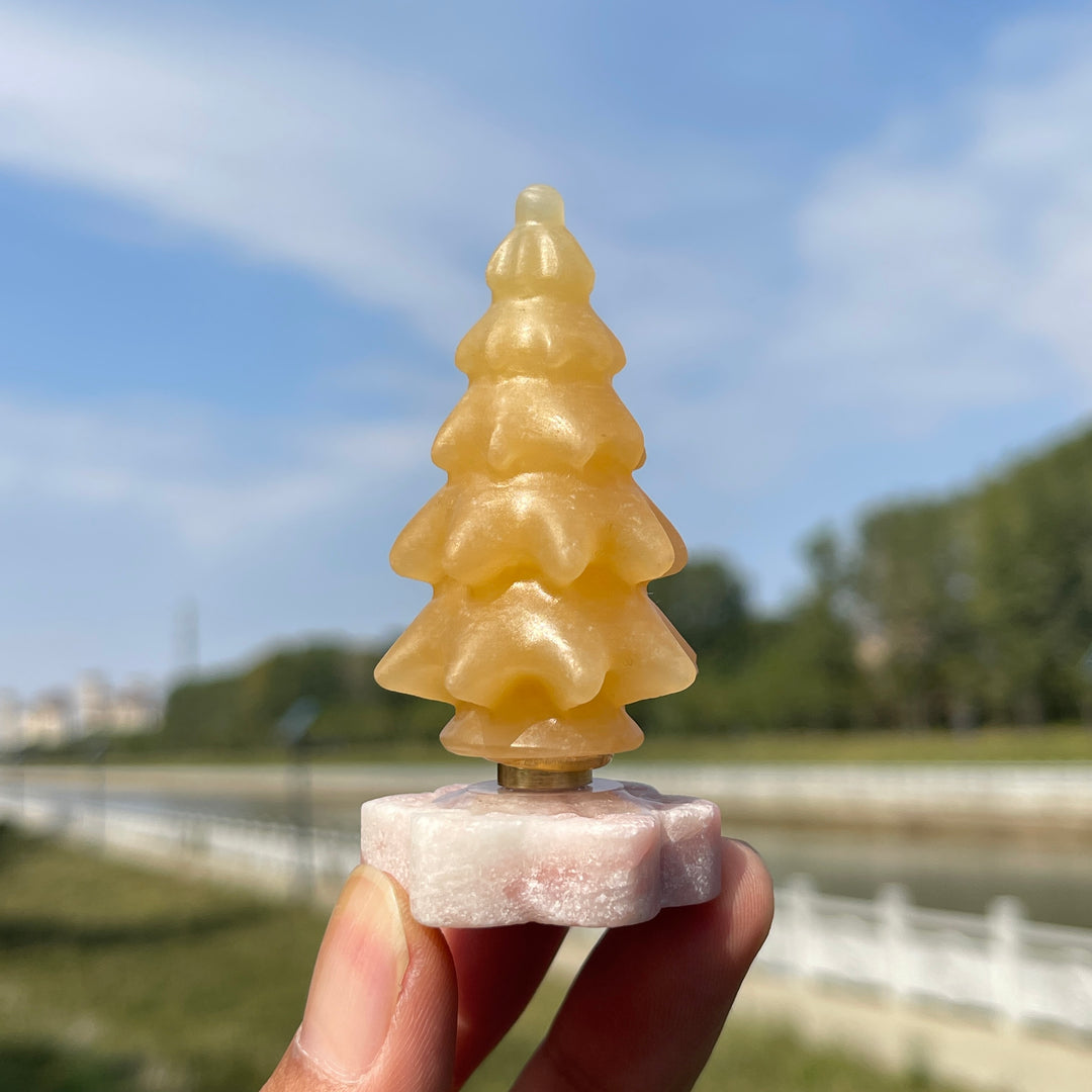 Natural Crystal Rotatable Christmas Tree