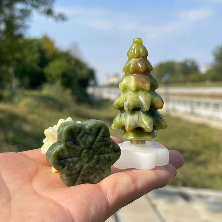 Natural Crystal Rotatable Christmas Tree