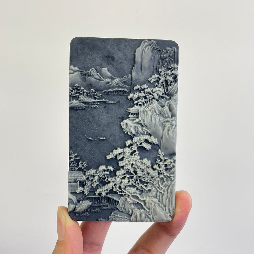Unique,Natural Crystal TaiJi Stone Exquisite Landscape
