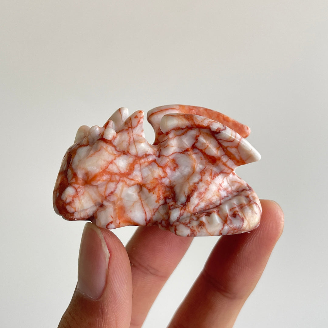 Natural Crystal Carving Cute Sleeping Dragon