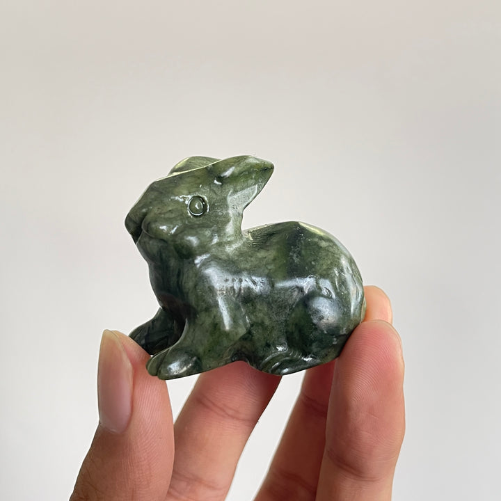 Natural Crystal Carving Cute Bunny