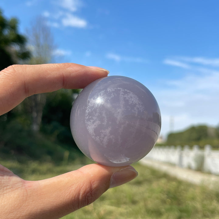 Natural Crystal Lavender Fluorite Sphere