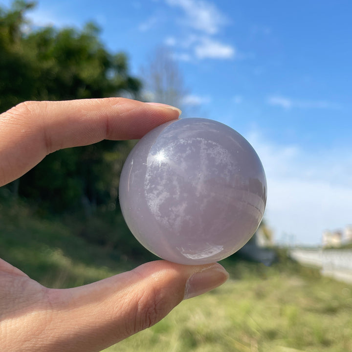 Natural Crystal Lavender Fluorite Sphere
