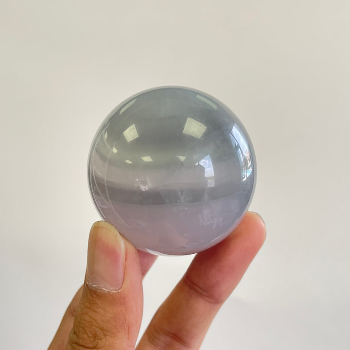 Natural Crystal Lavender Fluorite Sphere