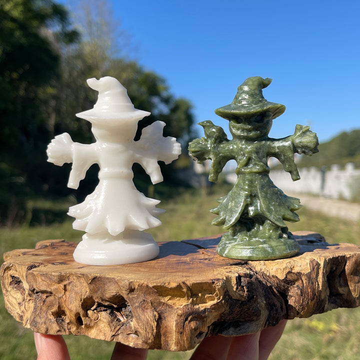 A Slightly Imperfect Natural Crystal Standing Scarecrow