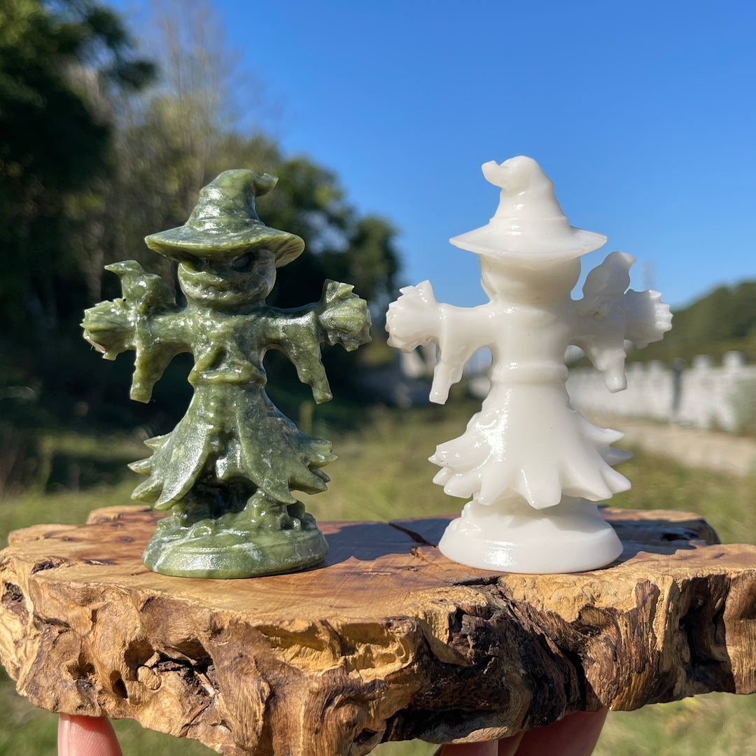 A Slightly Imperfect Natural Crystal Standing Scarecrow