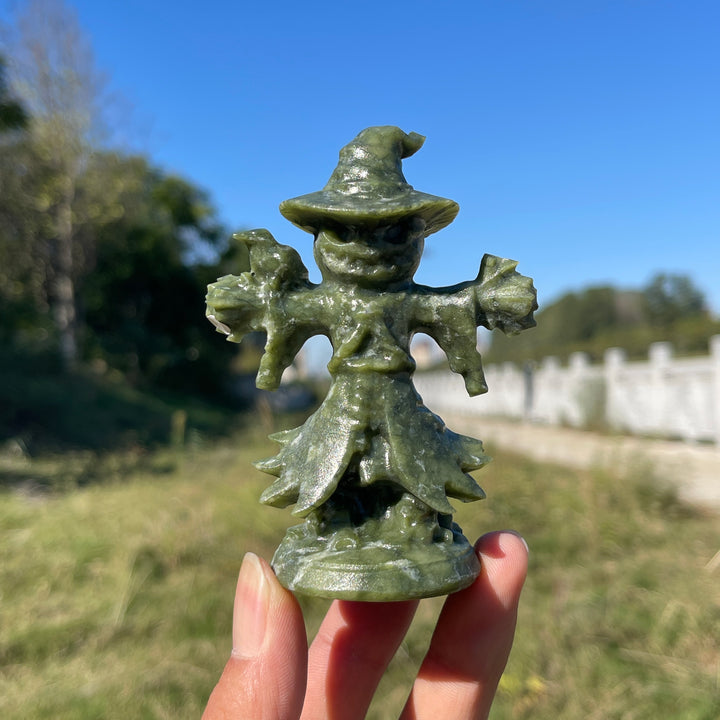 A Slightly Imperfect Natural Crystal Standing Scarecrow