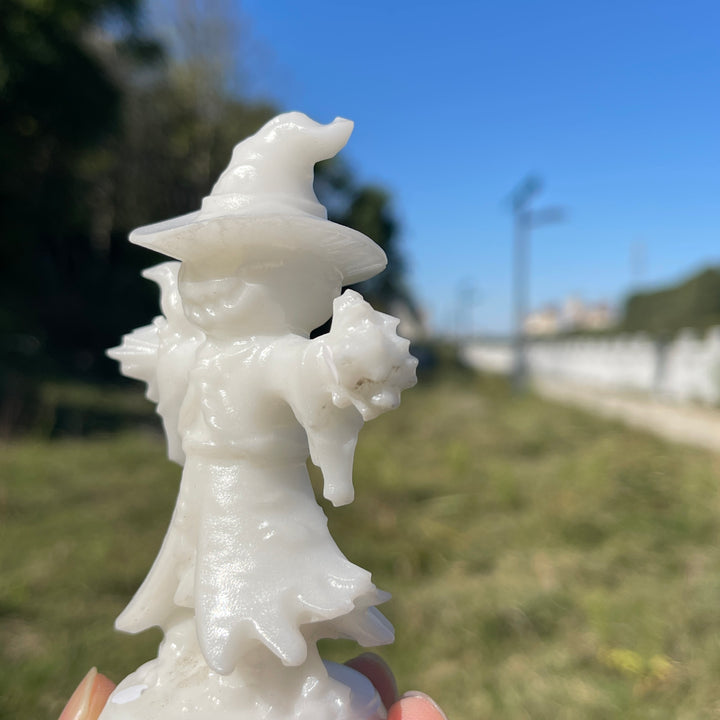 A Slightly Imperfect Natural Crystal Standing Scarecrow