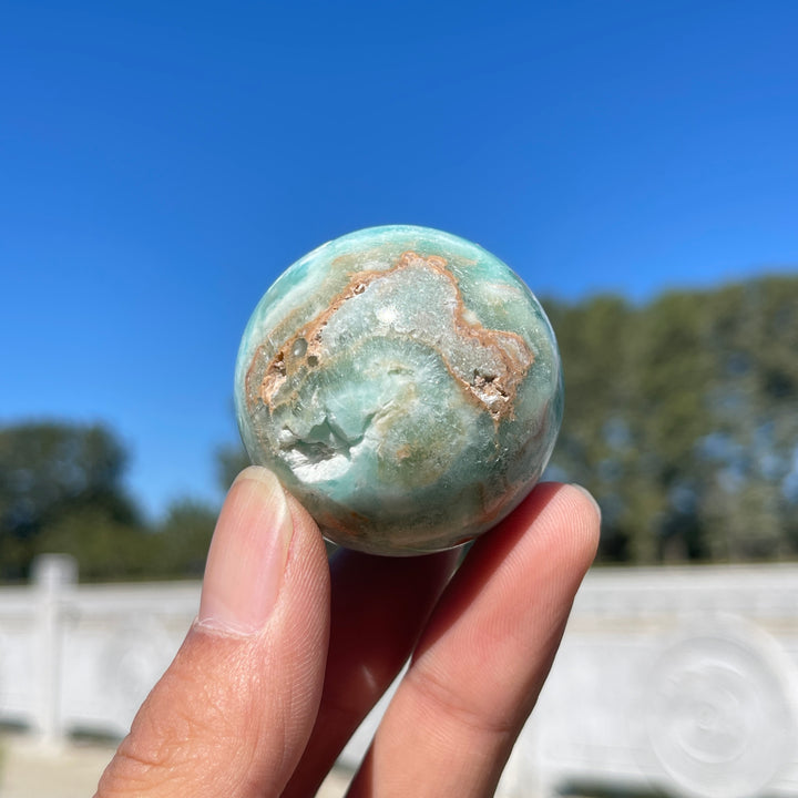 Natural Crystal Hemimorphite Sphere