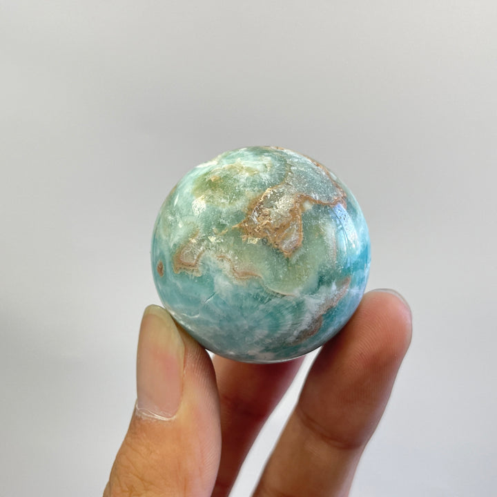 Natural Crystal Hemimorphite Sphere
