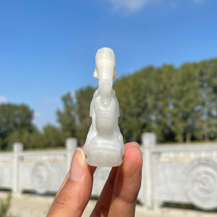 Natural Crystal Carving Hollow Out Dolphin